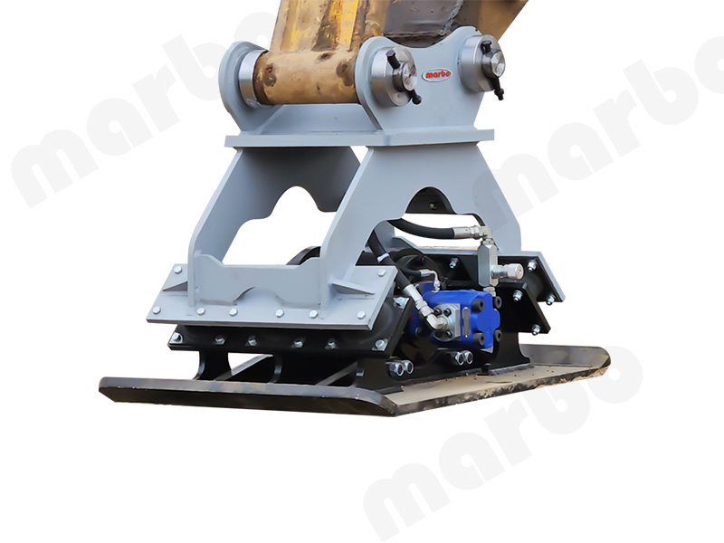 Excavator plate compactor